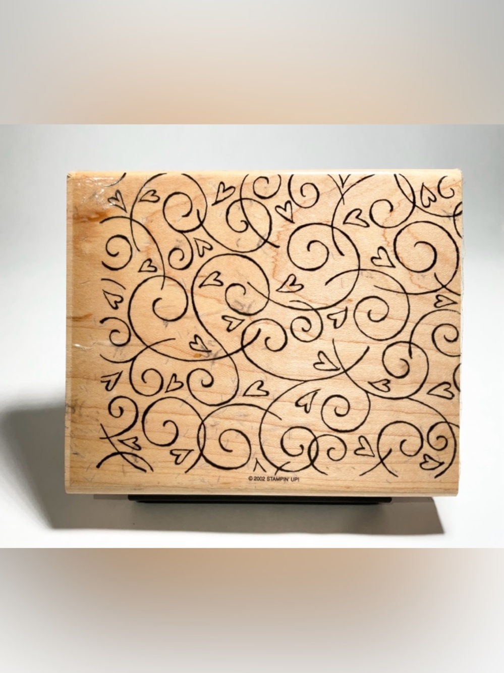 Stampin' Up! Soft Swirls Background Stamp Heats Valentines Love Wedding